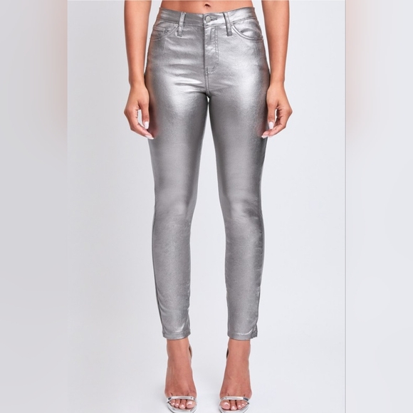 Metallic High Rise Skinny - Picture 2 of 4